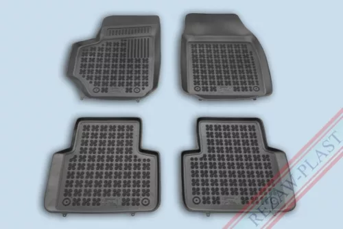 Rezaw čierne gumové koberce Fiat CROMA II kombi 2005-2011 (201504)