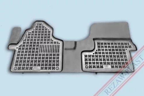 Rezaw čierne gumové koberce Mercedes SPRINTER II 06 - 18, SPRINTER III 18 -, VW Crafter I 06-16