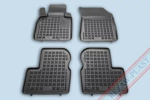 Rezaw čierne gumové koberce Nissan MICRA IV K13 Hatchback 2010-2016 (201817)
