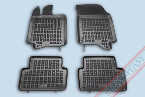 Rezaw čierne Gumové autokoberce RENAULT LAGUNA II Hatchback/Liftback/kombi 2001-2007 (201912)