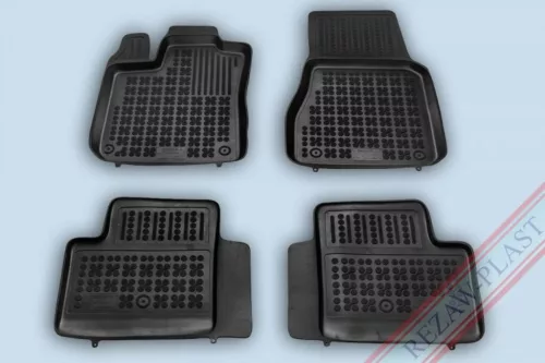 Rezaw čierne Gumové autokoberce RENAULT TWINGO III Hatchback 5-dverový 2014-tól (201920)