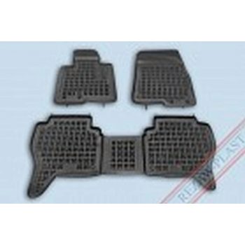   Rezaw čierne gumové autokoberce MITSUBISHI PAJERO III SUV po faceliftu 2002-2006 (202304)