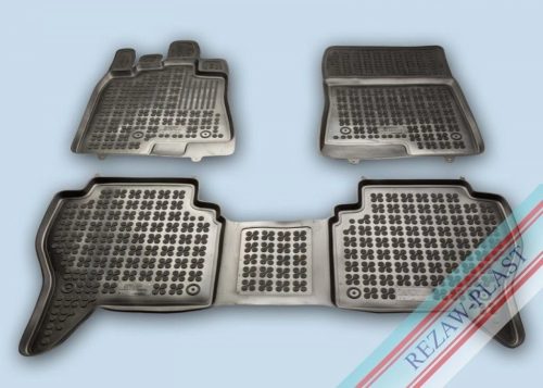 Rezaw čierne gumové autokoberce MITSUBISHI PAJERO IV SUV 2006- (202308)