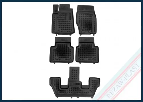 Rezawplast gumové koberce s vysokým okrajom /vaňa na sneh Jeep Grand Cherokee WL 2021- 4xe Plug in Hybridný, 4x4 (AWD)