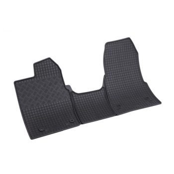   Eco presne padnúci Gumové autokoberce FORD Custom 2018-2023 2 alebo 3 sedadlové, manuálna prevodovka, textilná podlaha