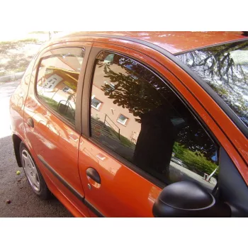   Sporty PEUGEOT 206 Sporty deflektor vetra sada predný+zadný na okno, 4 ks 5 1998-2010