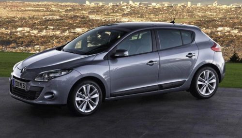 Sporty 4 dielny deflektor Renault Megane 2009-, 5 dverový