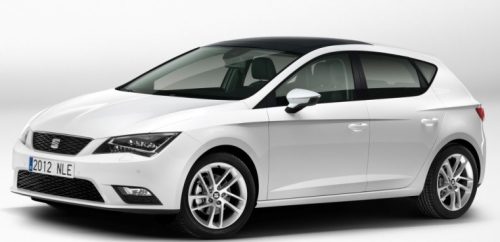 Sporty 4 dielny deflektor Seat Leon, 5 dverový, 2012-