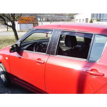   Szatuna Suzuki Swift Szatuna Deflektor vetra sada predný+zadný na okno, 4 ks 5 2005-2010