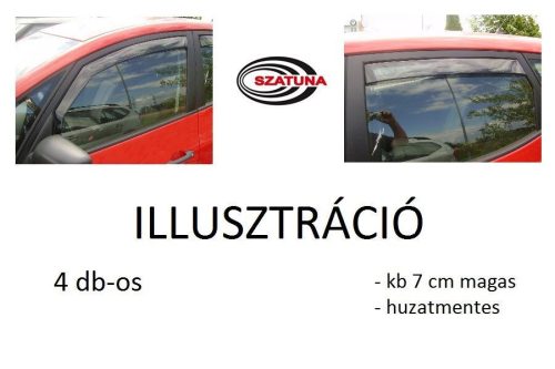 Szatuna Classic 4 Čiastkové Okenné deflektory Hyundai ix 20 5 dvere 2010- , Kia Venga 5 dvere 2010- (3614_3615